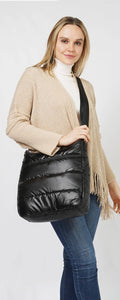 Puffy Crossbody Bag-Black