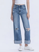 LOVERVET High Rise Double Cuffed Baggy Jean