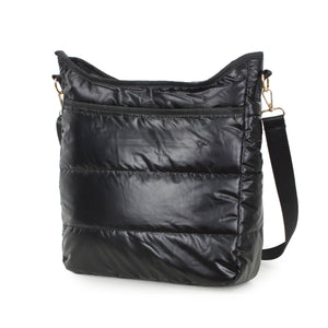 Puffy Crossbody Bag-Black