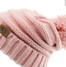 Pom Pom Cable Knit Beanie