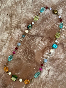 Rachel Single Multi Color Necklace