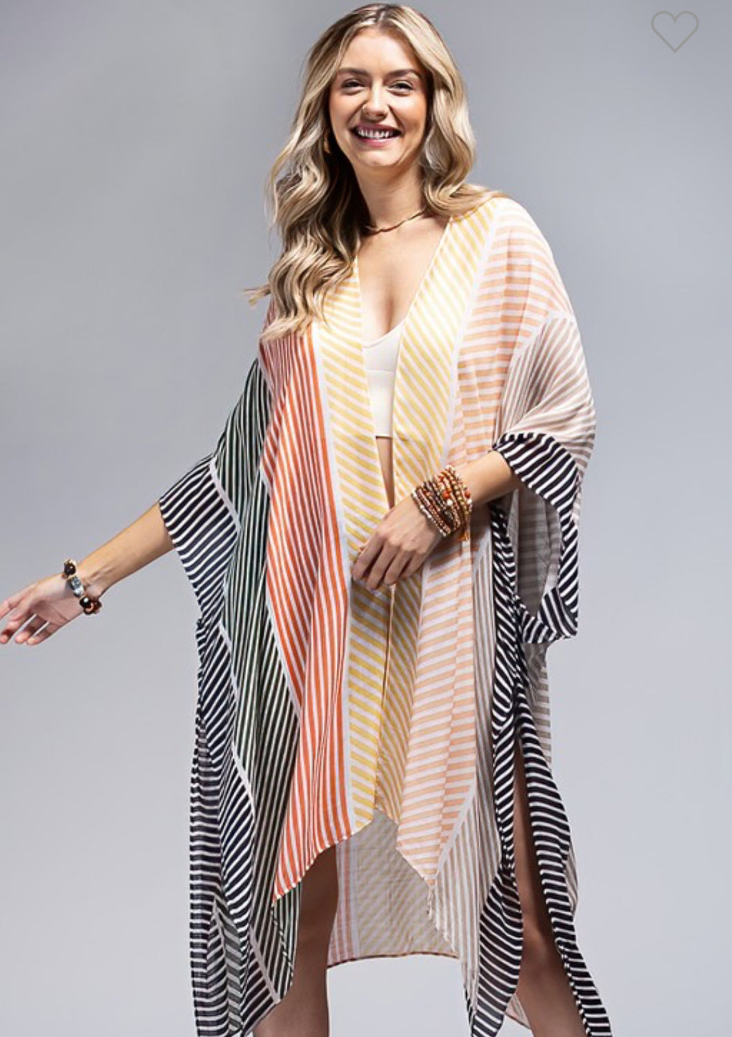 Multicolored Lightweight Kimono