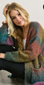 Ombré Sweater Cardigan