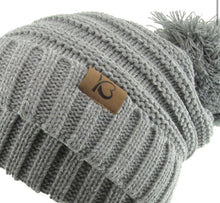 Pom Pom Cable Knit Beanie