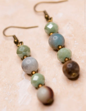 Mari Earrings Mix Amazonite