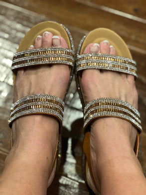 Women Rhinestone Platform Sandals