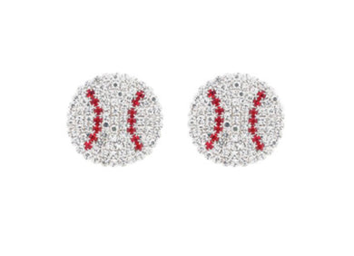 Baseball Full Size Stud Earrings