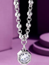 Octagon Crystal Pendant Necklace