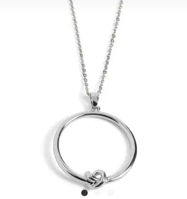 Silver Knot Necklace