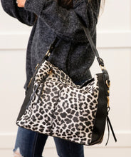 Sadie Cow Vegan Leather Leopard Handbag Tote