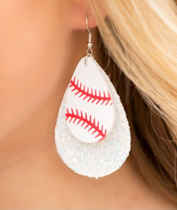 Spirts Softball Glitter Vegan Earrings