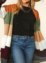 Multicolor Cardigan with Side Pockets