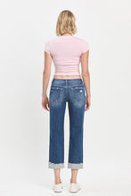MID RISE CUFFED BOYFRIEND JEANS