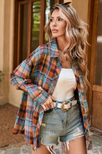 Plaid Print Loose Shirt