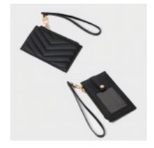 Quilted Vegan Leather Wallet Wristlet