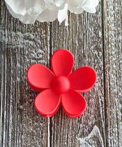 Oversize Matte Flower Hair Clip