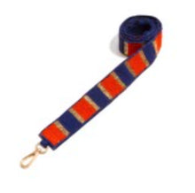 Striped Seed Bead Bag Strap