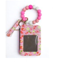 Beaded Bracelet Keyring With Fruit