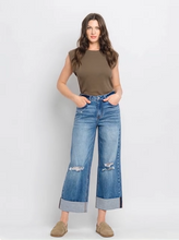 LOVERVET High Rise Double Cuffed Baggy Jean