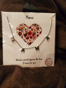 MAMA floating necklace