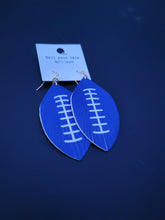 Faux Leather Sports Drop Earrings