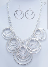 Ring Metal Necklace &Earrings
