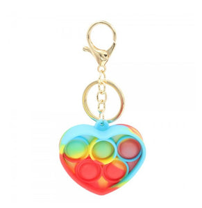 Multicolor Fidget Pop Top Keychain