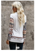 White Long Sleeve with Southwest Detail