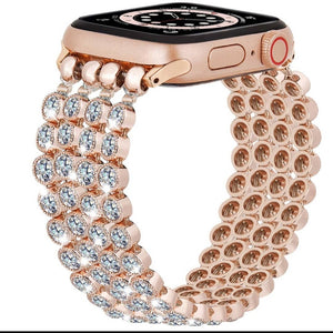 Stretchy Crystal Diamond Apple Watch Band