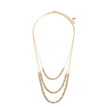 Gold Layered Necklace with Beads