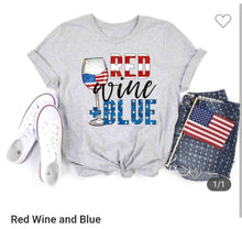 Red, Wine, and Blue Tee