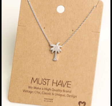 Palm Tree Necklace