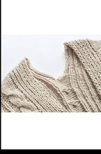 Cable Knit Open Front Casual Cardigan