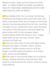 Jumbo LED Night Light Pop Party Pipes
