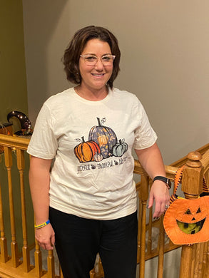 Grateful, Thankful, Blessed Pumpkin Tshirt